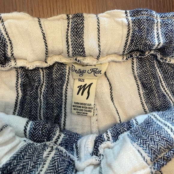 Blue and White Stripped Shorts - Picture 2 of 3